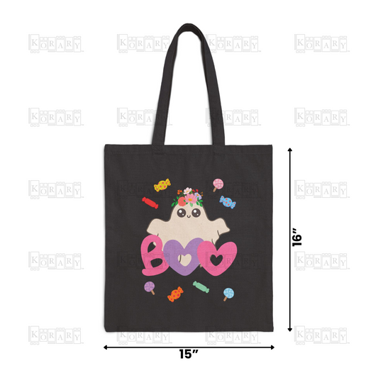 Ghost Cotton Tote Bag