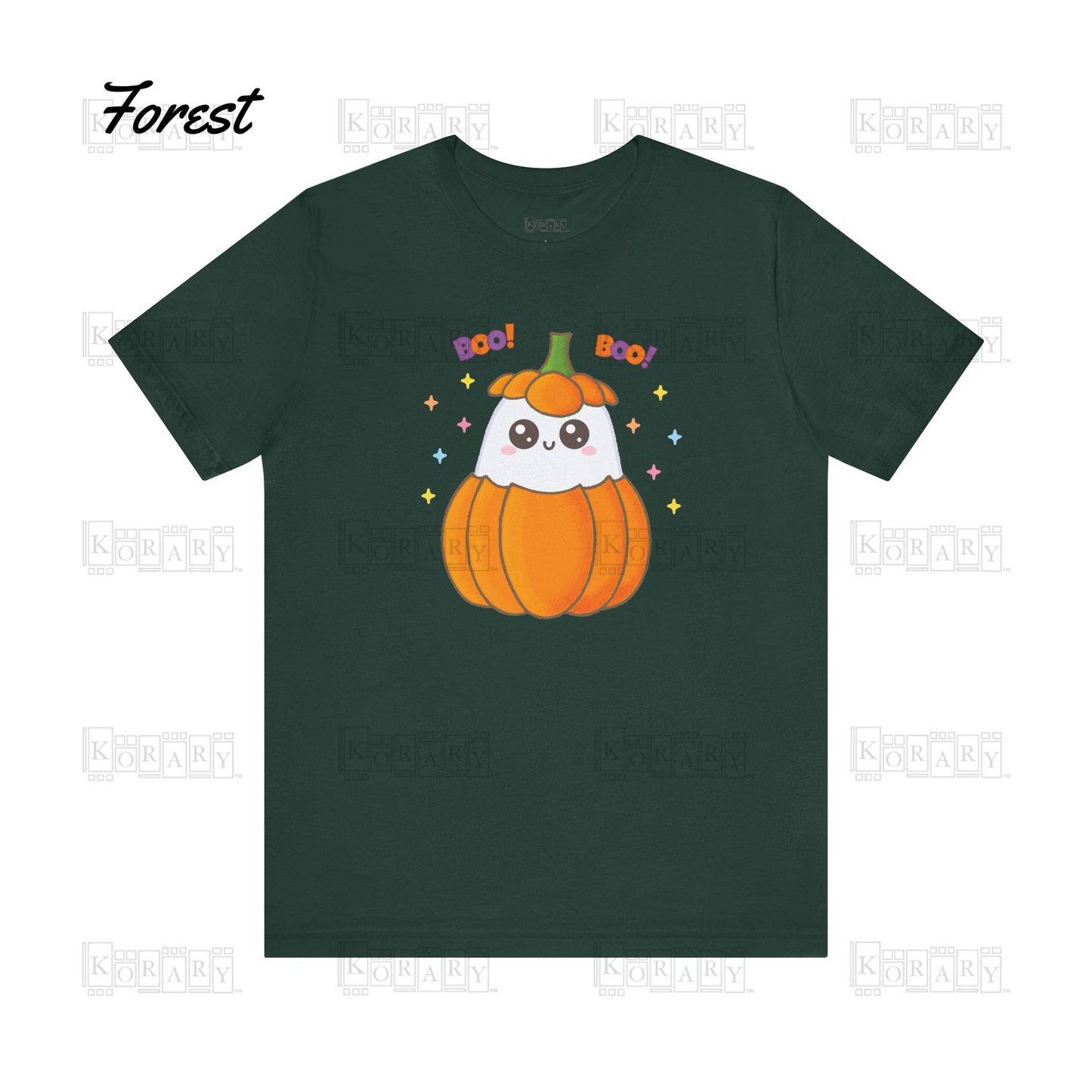 Kawaii Ghost Short Sleeve T-Shirt