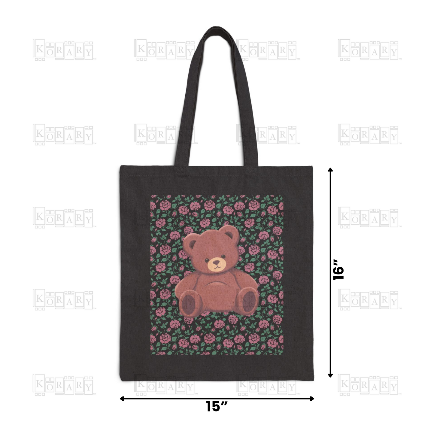 Teddy Bear Cotton Tote Bag